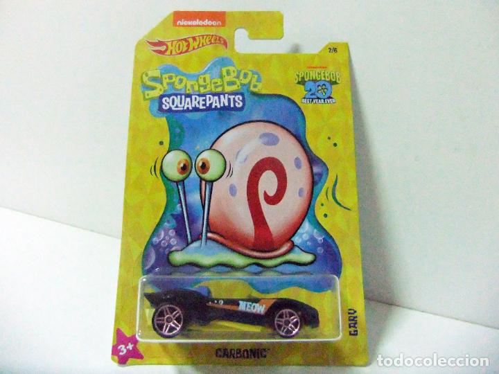 Auto in scala Hot Wheels: CARBONIC GARY BOB ESPONJA SPONGEBOB SQUAREPANTS 20 BEST YEAR EVER HOT WHEELS 2019 COCHE 1:64 CAR