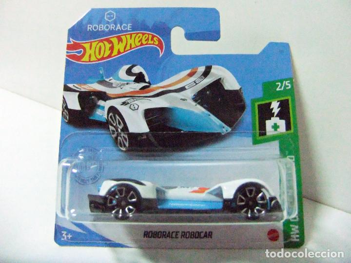 Carros em escala Hot Wheels: ROBORACE ROBOCAR - HOT WHEELS MATTEL HW GREEN SPEED 2021 2/5 COCHE 1:64 ROBOT AUTO MICHELIN TOY CAR
