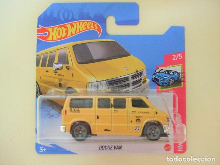 Coches a escala Hot Wheels: DODGE VAN - HOT WHEELS MATTEL HW DRIFT 2/5 2021 - COCHE 1:64 FURGONETA R.Y.U. RAM CHRYSLER MOONEYES