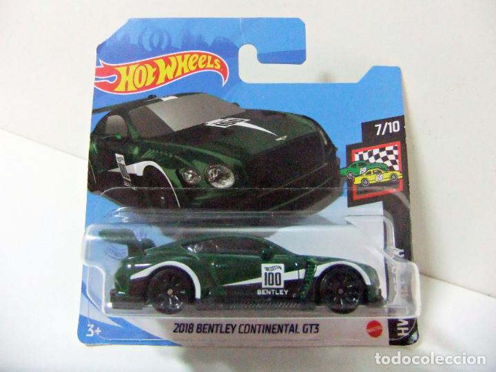 Carros em escala Hot Wheels: 2018 BENTLEY CONTINENTAL GT3 - HOT WHEELS MATTEL HW RACE DAY 7/10 2021 COCHE 1:64 TOY &acute;18 CAR #100