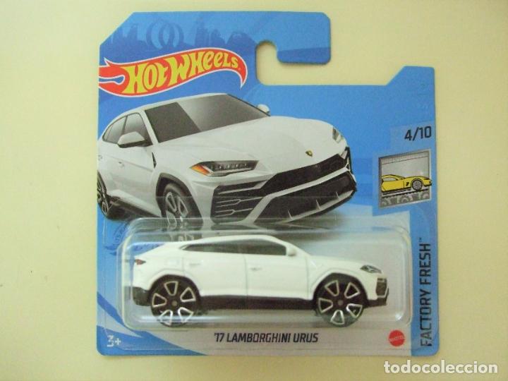 Carros em escala Hot Wheels: &acute;17 LAMBORGHINI URUS - HOT WHEELS FACTORY FRESH 4/10 2021 ESCALA 1:64 COCHE CAR BLANCO WHITE 2017