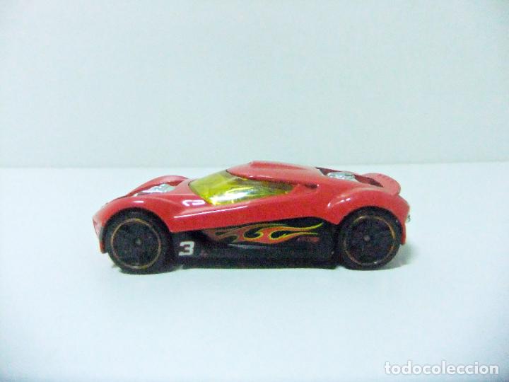 Carros em escala Hot Wheels: MITSUBISHI DOUBLE SHOTZ HOT WHEELS MATTEL SKY JUMP 5-PACK 2011 COCHE 1:64 ROJO #3 RED TOY CAR FLAMES