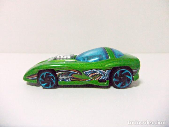 Modellautos Hot Wheels: SILHOUETTE SHARK SENSOR - HOT WHEELS MATTEL MYSTERY MODELS 2018 - COCHE 1:64 TIBUR&Oacute;N GREEN TOY CAR