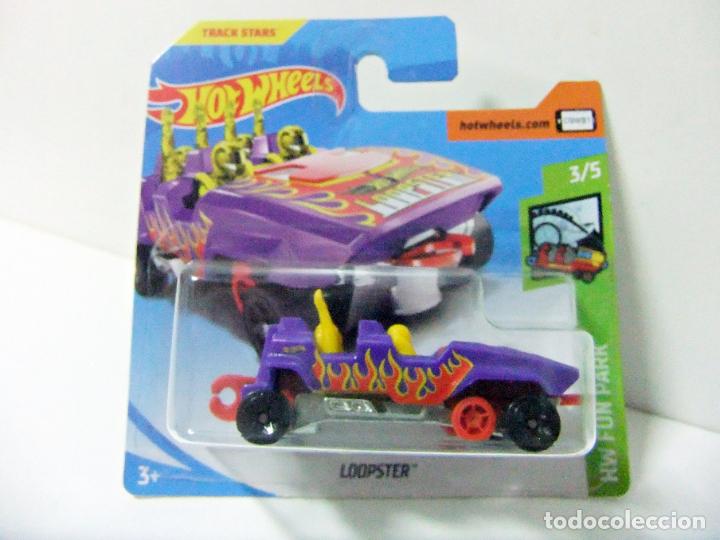 Carros em escala Hot Wheels: LOOPSTER HOT WHEELS MATTEL HW FUN PARK 2018 3/5 - COCHE ESCALA 1:64 MONTA&Ntilde;A RUSA JUGUETE TRACK STARS
