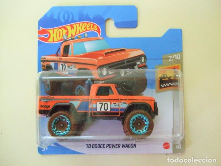 Modellautos Hot Wheels: &acute;70 DODGE POWER WAGON 1970 HOT WHEELS MATTEL BAJA BLAZERS 2021 ESCALA 1:64 COCHE 4X4 PICKUP PICK UP