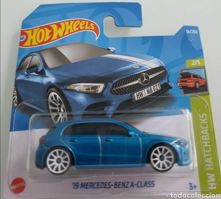 Modellautos Hot Wheels: HOT WHEELS 2022 '19 MERCEDES-BENZ A-CLASS AZUL (2). HOTWHEELS 1/64. HW HATCHBACKS 2022.