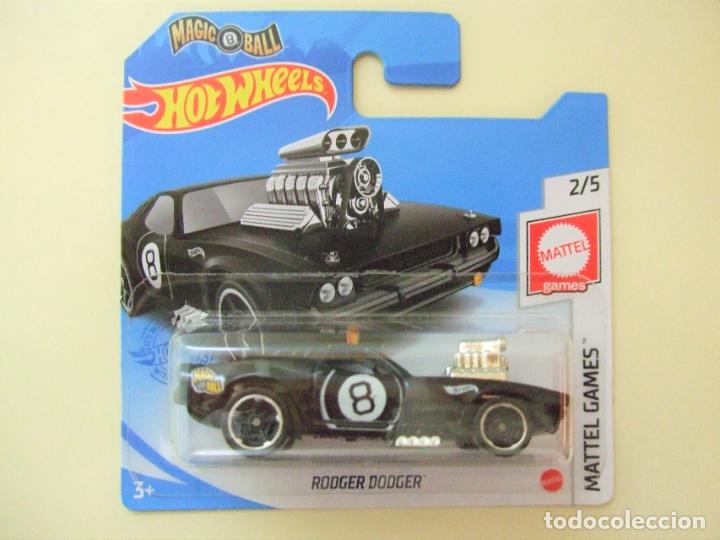 Modellautos Hot Wheels: RODGER DODGER MAGIC 8 BALL - HOT WHEELS MATTEL GAMES 2/5 2021 ESCALA 1:64 - COCHE MUSCLE CAR JUEGO