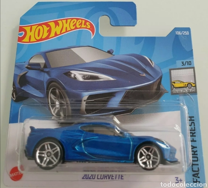 Voitures miniatures Hot Wheels: HOT WHEELS 2022 2020 CORVETTE AZUL. HOTWHEELS 1/64. FACTORY FRESH 2022.