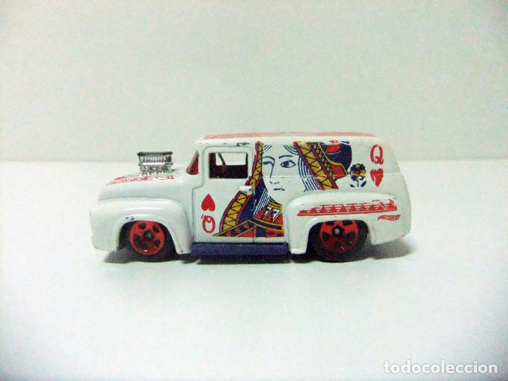 Voitures miniatures Hot Wheels: 56 FORD F-100 1956 HOT WHEELS HW ART CARS 2019 COCHE 1:64 FURGONETA F100 POKER Q REINA DE CORAZONES