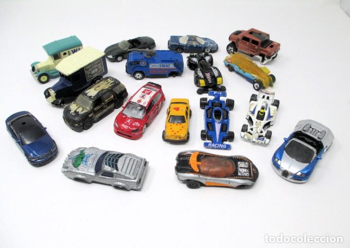 Carros em escala Hot Wheels: Lote de 17 Coches para Desguace - Siku, Hot Wheels, Maisto, Corgi, Guisval y sin marca