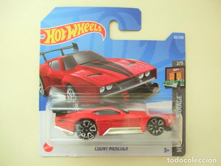 Auto in scala Hot Wheels: COUNT MUSCULA - HOT WHEELS MATTEL HW DREAM GARAGE 2/5 2022 ESCALA 1:64 - COCHE MUSCLE CAR RED ROJO