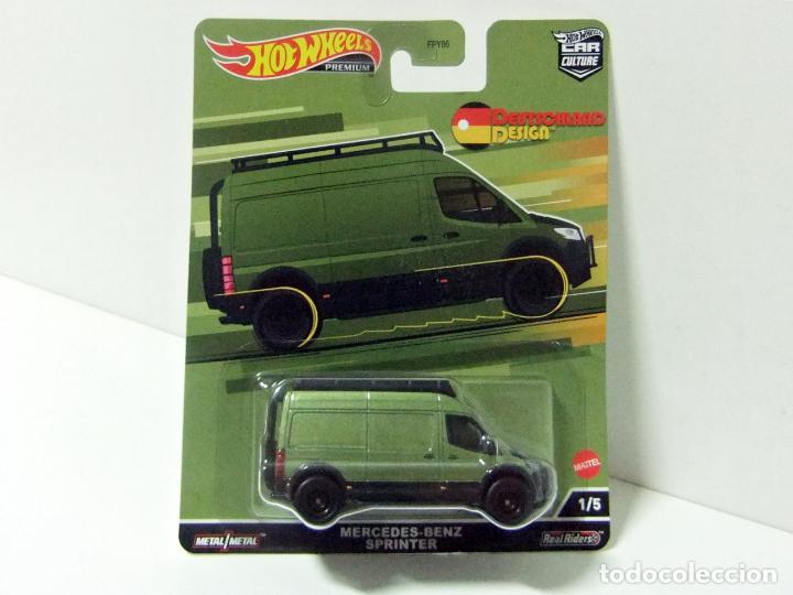 Auto in scala Hot Wheels: MERCEDES-BENZ SPRINTER HOT WHEELS DEUTSCHLAND DESIGN PREMIUM CAR CULTURE 1/5 2022 COCHE 1:64 VAN CAR