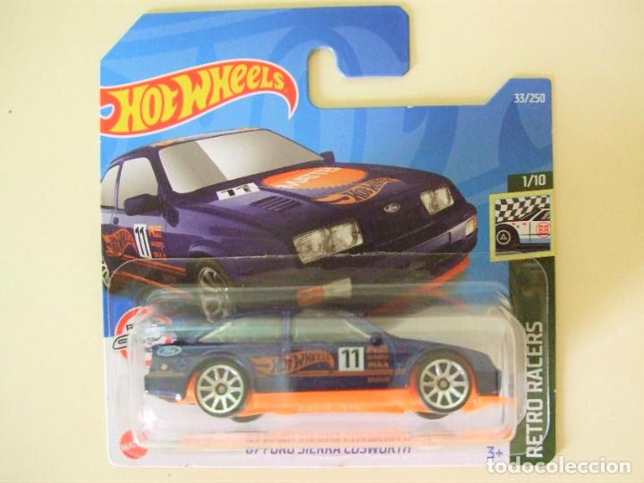 Voitures miniatures Hot Wheels: &acute;87 FORD SIERRA COSWORTH - HOT WHEELS MATTEL RETRO RACERS 1/10 2022 ESCALA 1:64 - COCHE CAR 1987