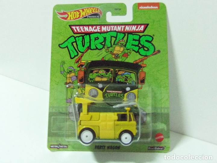 Voitures miniatures Hot Wheels: PARTY WAGON TORTUGAS NINJA HOT WHEELS PREMIUM REAL RIDERS 2022 - COCHE FURG&Oacute;N TEENAGE MUTANT TURTLES