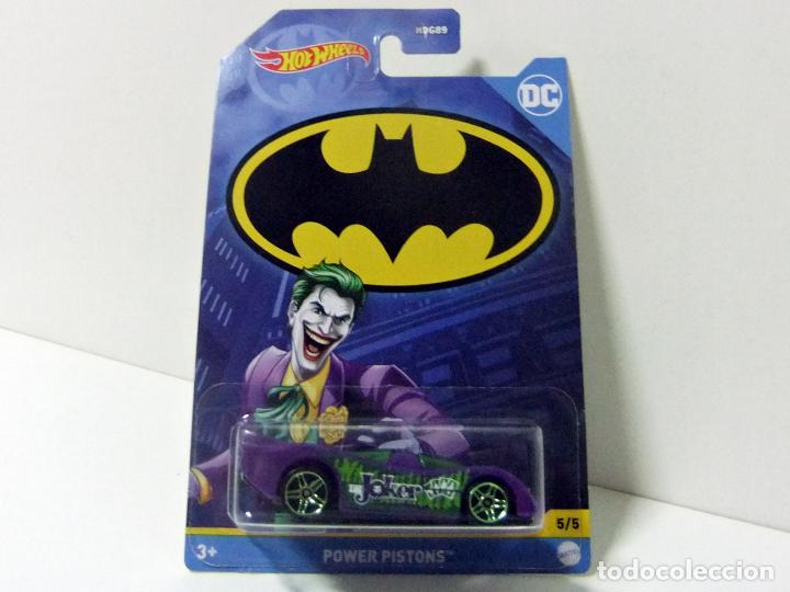 Modellautos Hot Wheels: POWER PISTONS THE JOKER - HOT WHEELS MATTEL BATMAN SERIES 5/5 2022 DC COMICS COCHE 1:64 COMIC EL