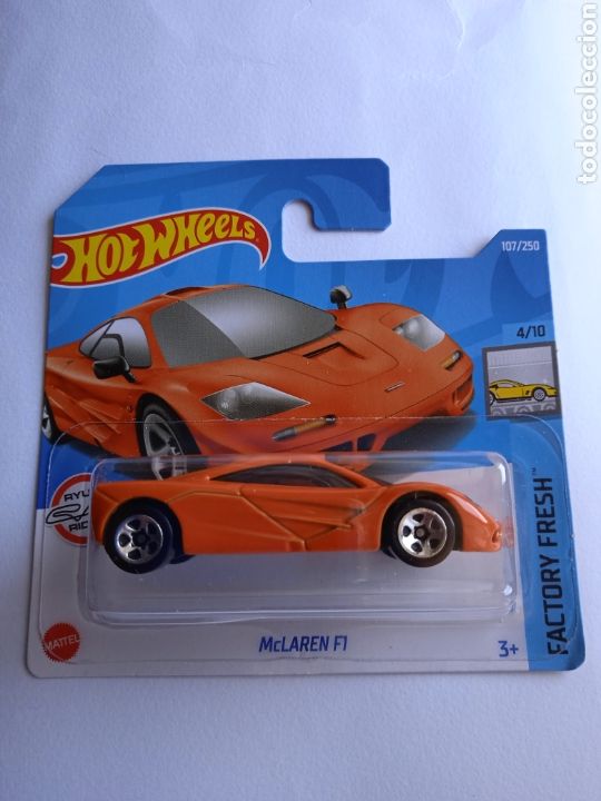 Coches a escala Hot Wheels: HOT WHEELS 2022 MCLAREN F1 NARANJA. HOTWHEELS 1/64. FACTORY FRESH 2022.