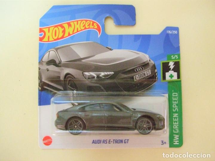 Auto in scala Hot Wheels: AUDI RS E-TRON GT - HOT WHEELS HW GREEN SPEED 5/5 2022 ESCALA 1:64 - ELECTRIC CAR COCHE EL&Eacute;CTRICO