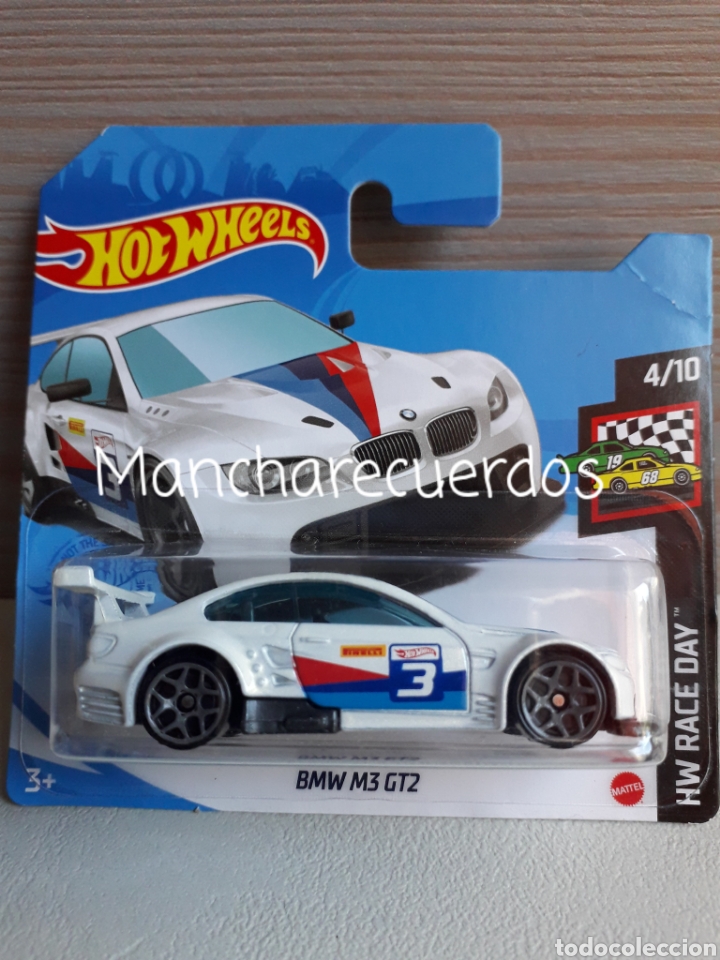 Coches a escala Hot Wheels: HOT WHEELS BMW M3 GT2 BLANCO COLECCION HW RACE DAY 2021 4/10 MINIATURA 1/64 MATTEL