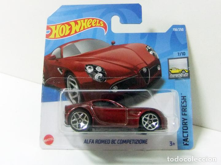 Auto in scala Hot Wheels: ALFA ROMEO 8C COMPETIZIONE HOT WHEELS MATTEL FACTORY FRESH 7/10 2022 ESCALA 1:64 CAR COCHE ROJO RED