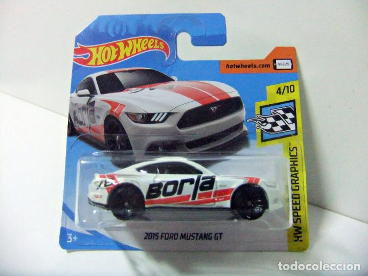 Auto in scala Hot Wheels: 2015 FORD MUSTANG GT - HOT WHEELS MATTEL HW SPEED GRAPHICS 4/10 2018 - BORLA &acute;15 COCHE 1:64 TOY CAR