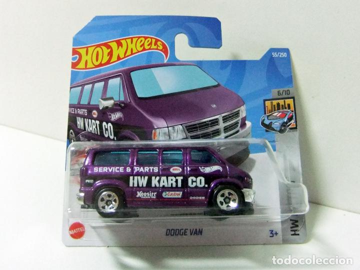 Model cars Hot Wheels: DODGE VAN HOT WHEELS MATTEL HW METRO 6/10 2022 COCHE 1:64 FURGONETA HW KARTS CO. SERVICE HOOSIER