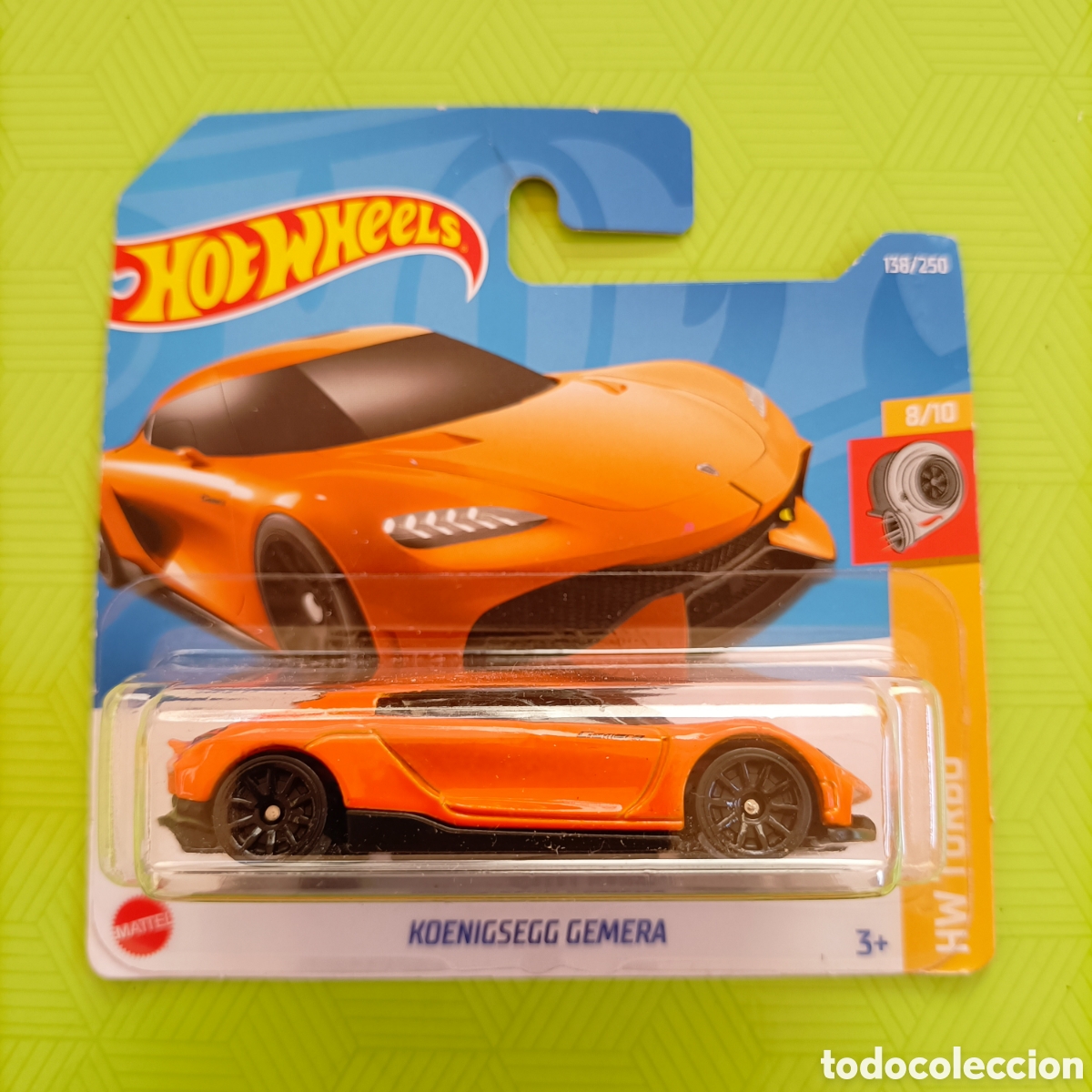 Model cars Hot Wheels: (ETB) HOT WHEELS: KOENIGSEGG GEMERA. 8/10. HW TURBO. 138/250
