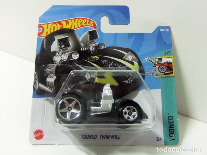Model cars Hot Wheels: TOONED TWIN MILL HOT WHEELS TREASURE T-HUNT TOONED 3/5 A&Ntilde;O 2022 COCHE 1:64 HW NEGRO BLACK TOY CAR