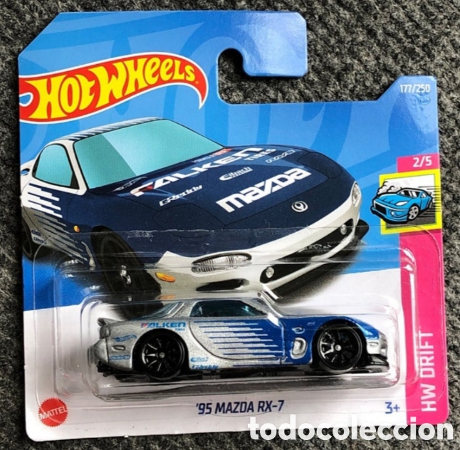 Modellautos Hot Wheels: HOT WHEELS 2022 '95 MAZDA RX-7 FALKEN PLATA. HOTWHEELS 1/64. HW DRIFT 2022.
