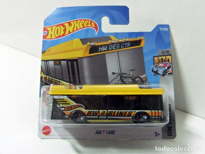Modellautos Hot Wheels: AIN&acute;T FARE - HOT WHEELS MATTEL HW METRO 9/10 2022 - AUTOBUS BUS HW AIRLINES AMARILLO YELLOW AINT