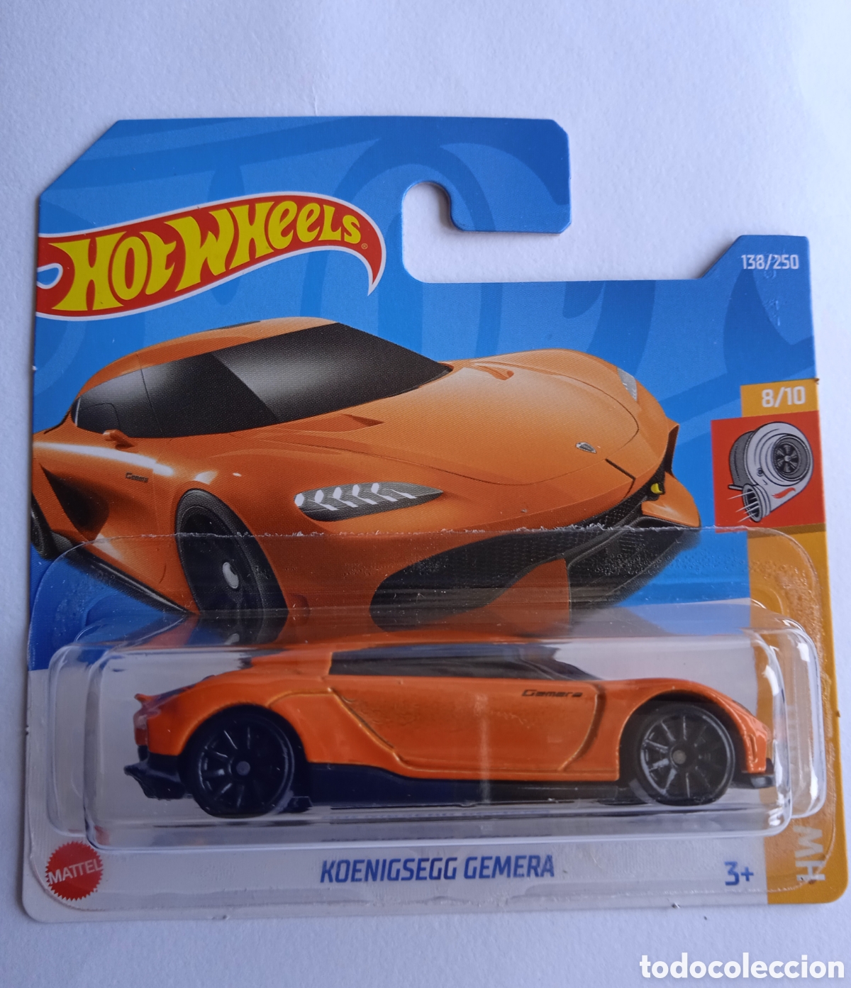 Auto in scala Hot Wheels: HOT WHEELS 2022 KOENIGSEGG GEMERA NARANJA (2). HOTWHEELS 1/64. HW TURBO 2022.