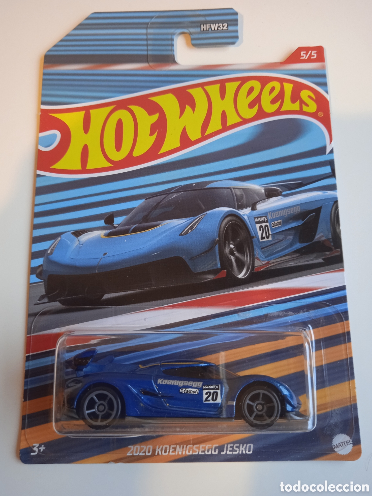 Voitures miniatures Hot Wheels: HOT WHEELS 2020 KOENIGSEGG JESKO AZUL. HOTWHEELS 1/64 RACING SERIES 2022.