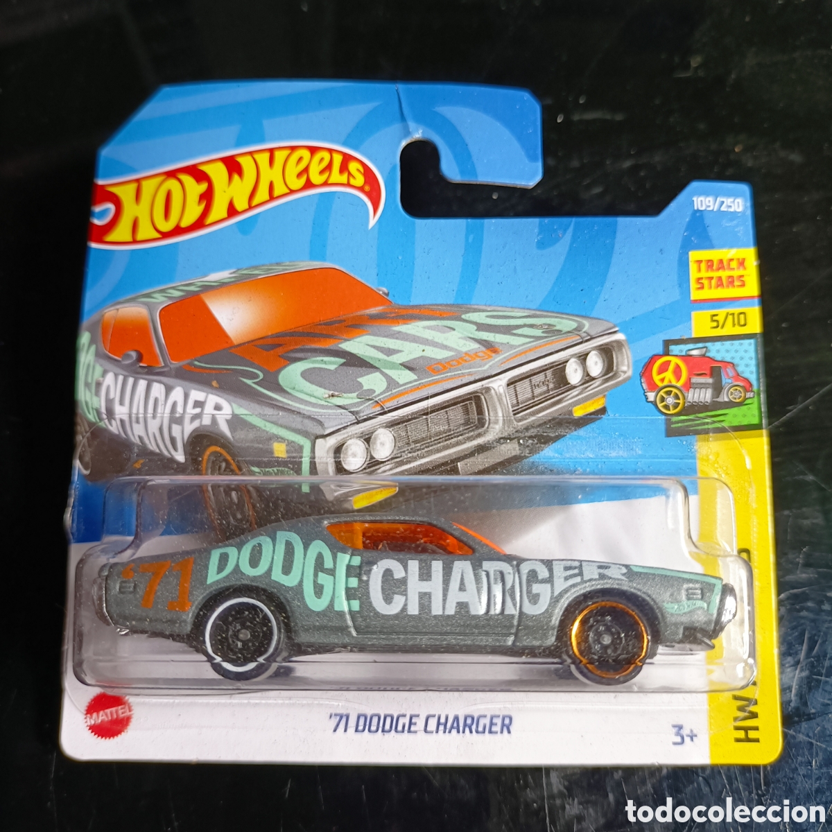Model cars Hot Wheels: (ETB) HOT WHEELS. '71 DODGE CHARGER. 5/10 HW ART CARS. 109/250
