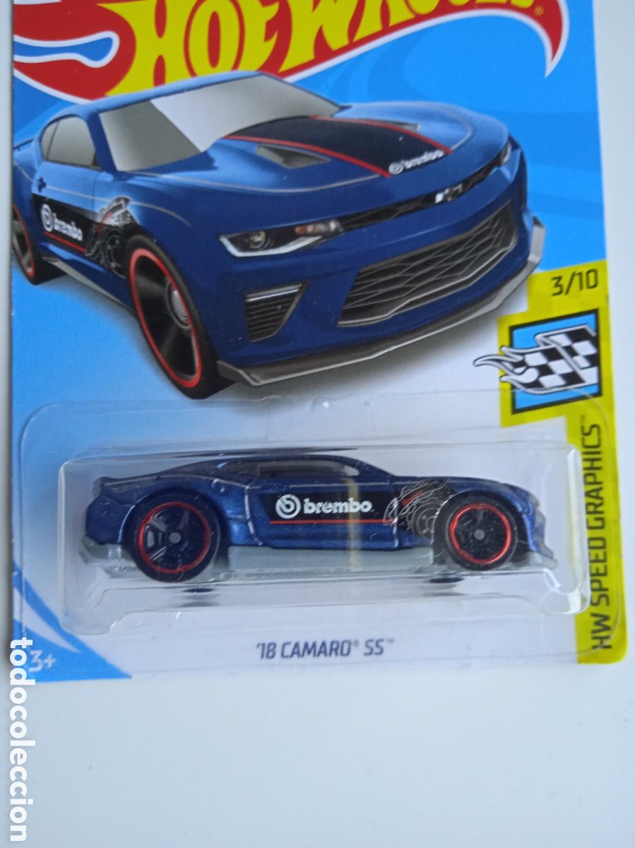 Coches a escala Hot Wheels: HOT WHEELS '16 CAMARO SS AZUL. HOTWHEELS 1/64 HW SPEED GRAPHICS 2019.