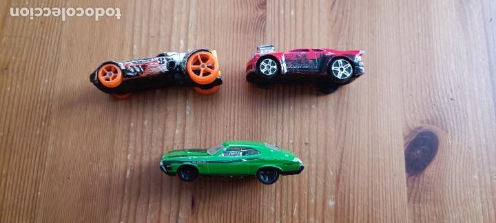 Voitures miniatures Hot Wheels: LOTE 3 COCHES USADOS FORD GRAN TORINO - ROCKETFIRE MATTEL -coche spiderman