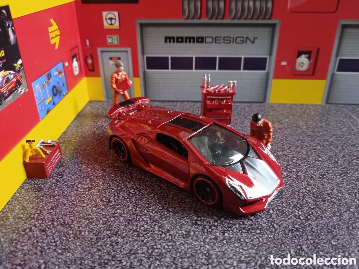 Voitures miniatures Hot Wheels: HOT WHEELS LAMBORGHINI SESTO ELEMENTO ROJO. HOTWHEELS 1/64 LAMBORGHINI SUELTO LOOSE.