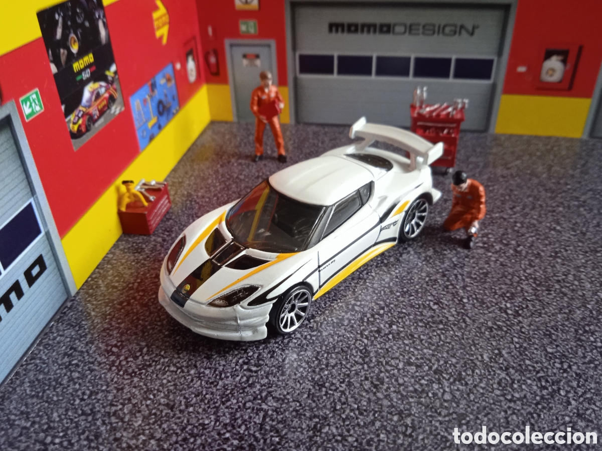 Voitures miniatures Hot Wheels: HOT WHEELS LOTUS EVORA GT4 BLANCO. HOTWHEELS 1/64 LOTUS SUELTO LOOSE.