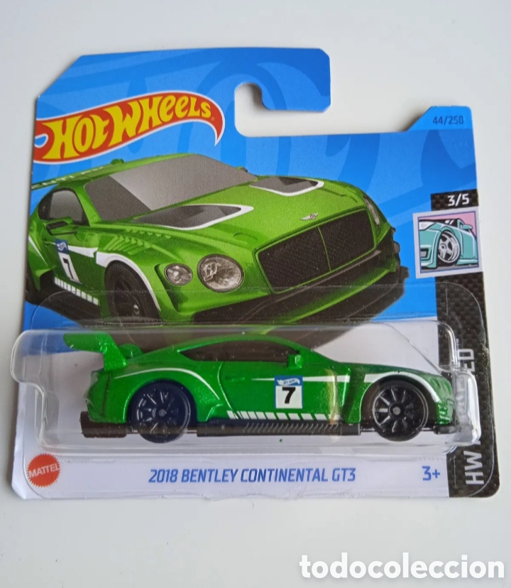Voitures miniatures Hot Wheels: HOT WHEELS 2023 2018 BENTLEY CONTINENTAL GT3 VERDE. 1/64 HW MODIFIED 2023.