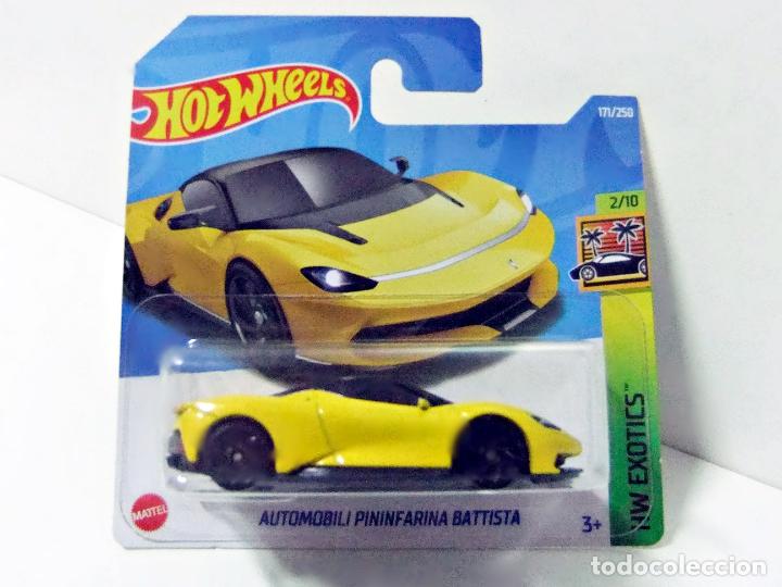 Modellautos Hot Wheels: AUTOMOBILI PININFARINA BATTISTA - HOT WHEELS MATTEL HW EXOTICS 2/10 2022 COCHE 1:64 YELLOW TOY CAR