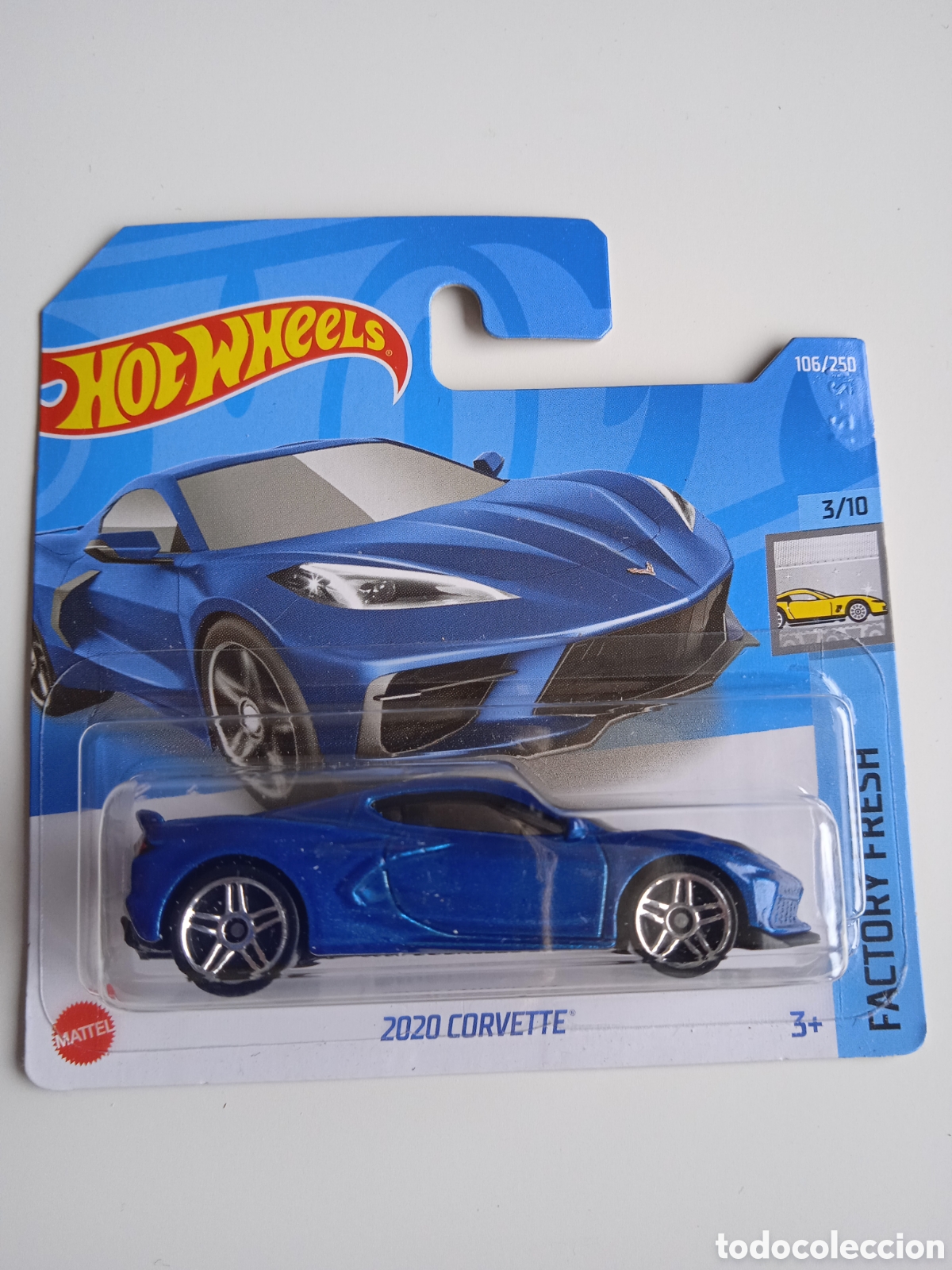 Auto in scala Hot Wheels: HOT WHEELS 2020 CORVETTE AZUL.