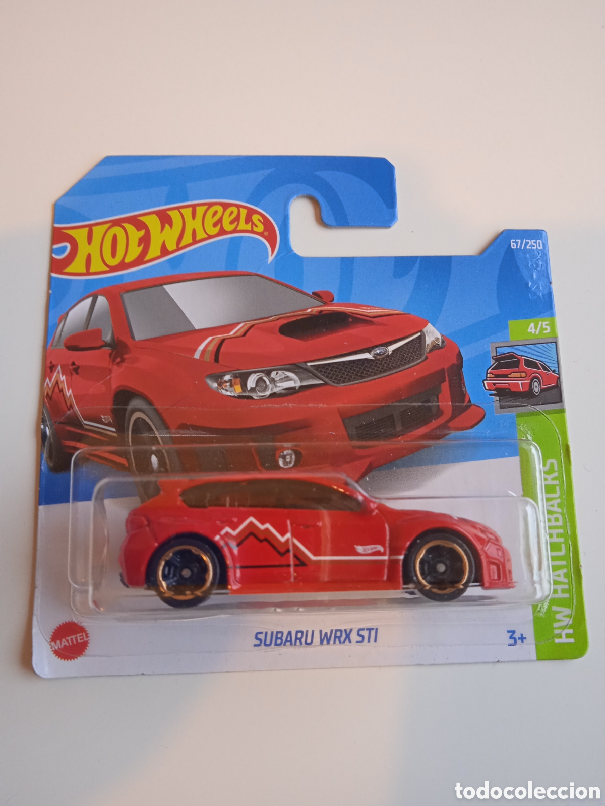 Auto in scala Hot Wheels: HOT WHEELS SUBARU WRX STI ROJO.