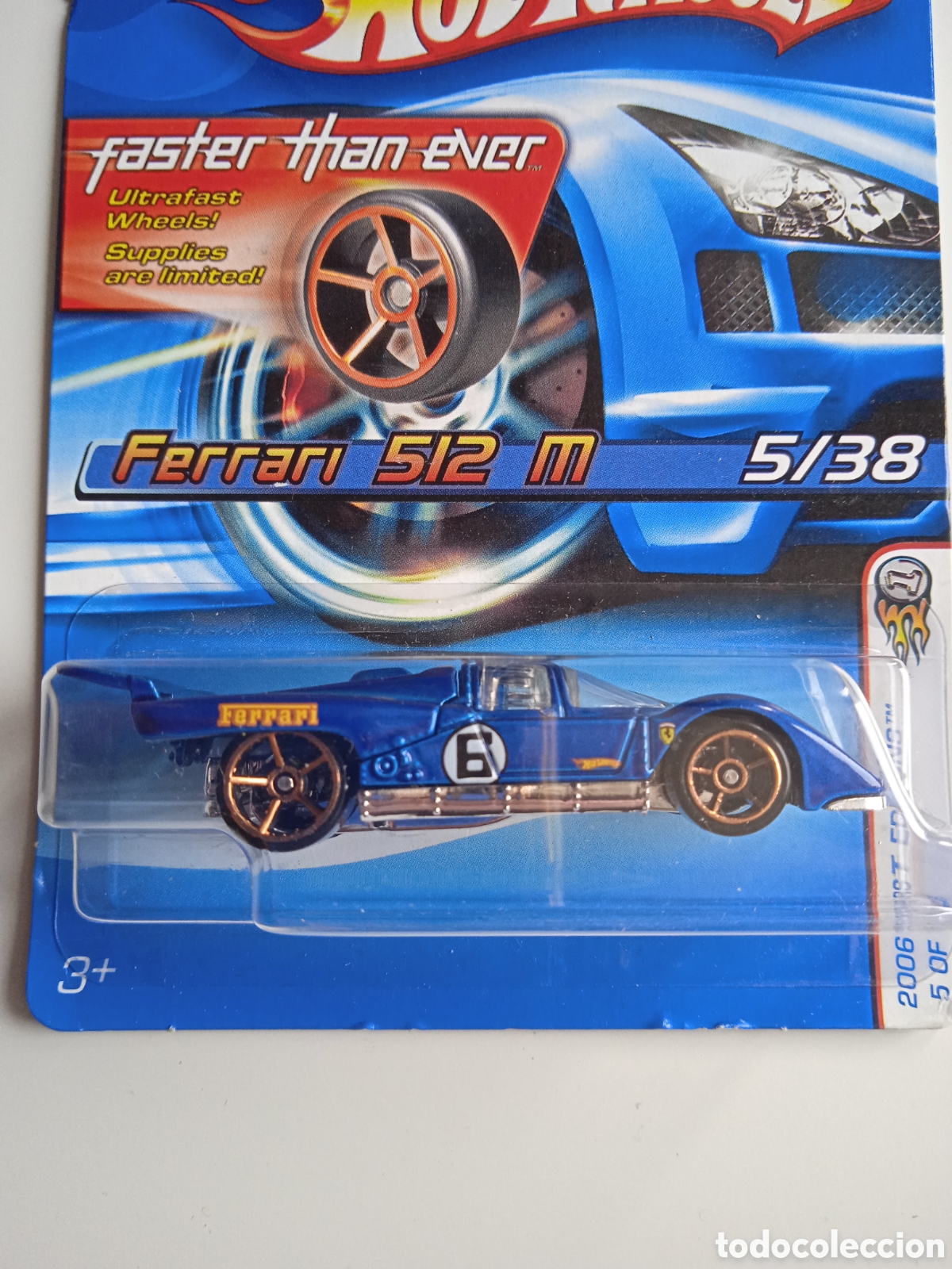 Modellautos Hot Wheels: HOT WHEELS FERRARI 512M AZUL. HOTWHEELS 1/64 FERRARI 2006.