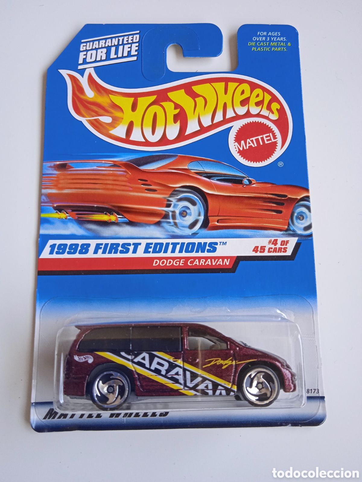 Coches a escala Hot Wheels: HOT WHEELS DODGE CARAVAN PRIMERA EDICION. COCHE 1/64 1998 FIRST EDITIONS.