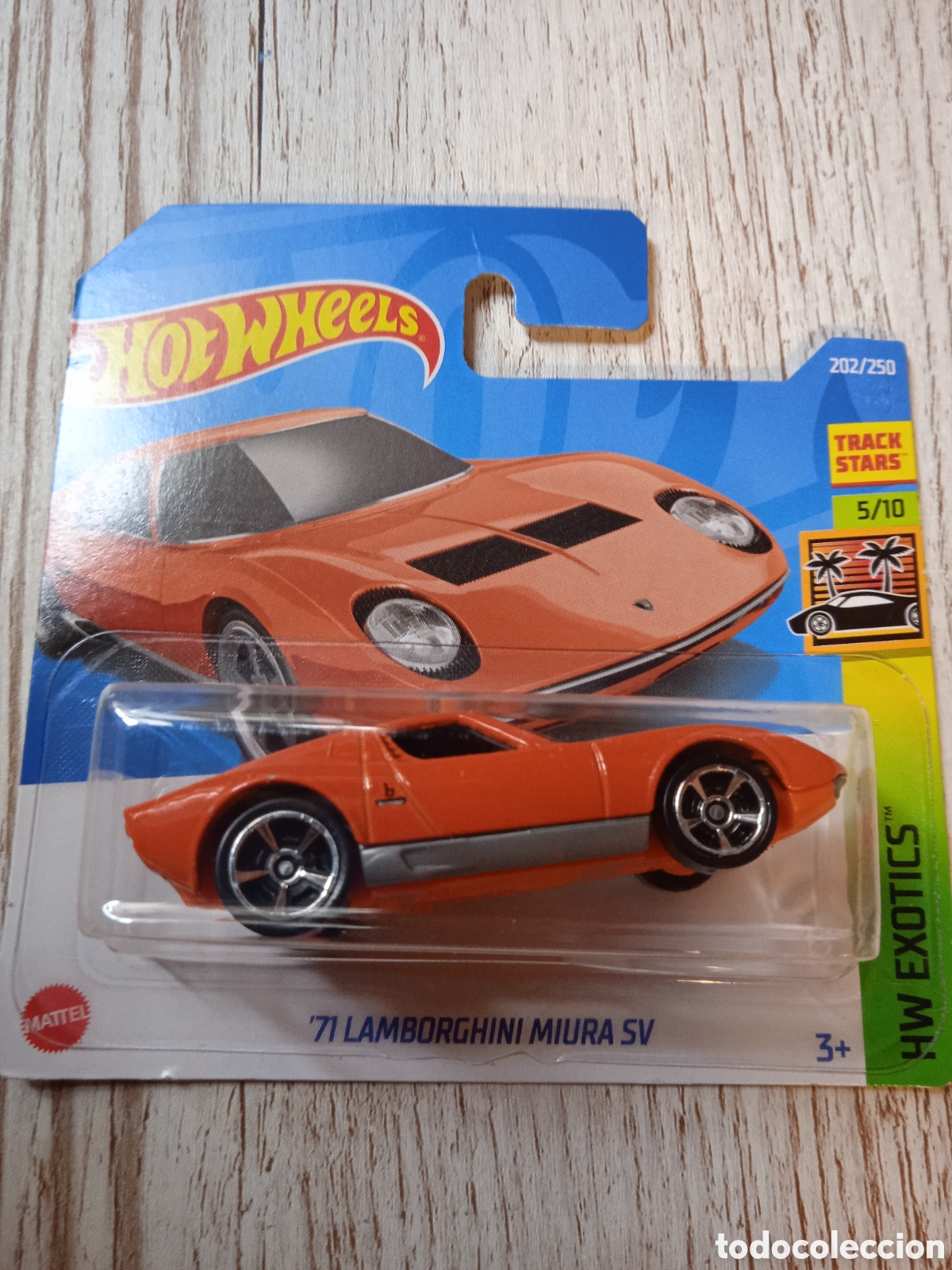 Carros em escala Hot Wheels: HOT WHEELS '71 LAMBORGHINI MIURA SV NARANJA. COCHE COLECCION 1/64 HW EXOTICS 2023.