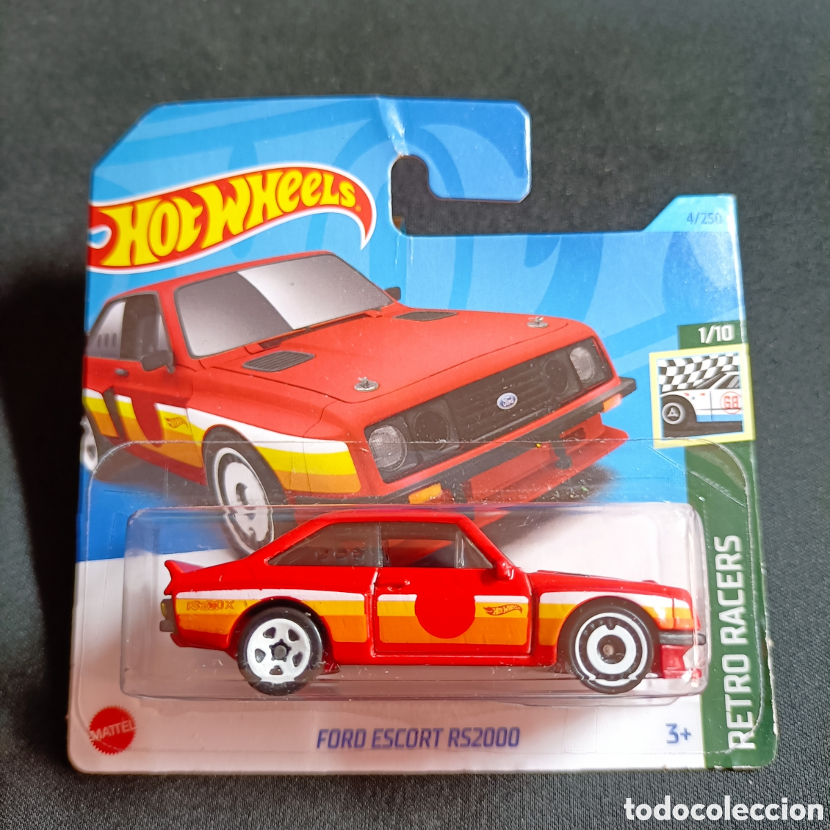 Voitures miniatures Hot Wheels: HOT WHEELS: FORD ESCORT RS2000. 1/10 RETRO RACERS. 4/250 MATTEL