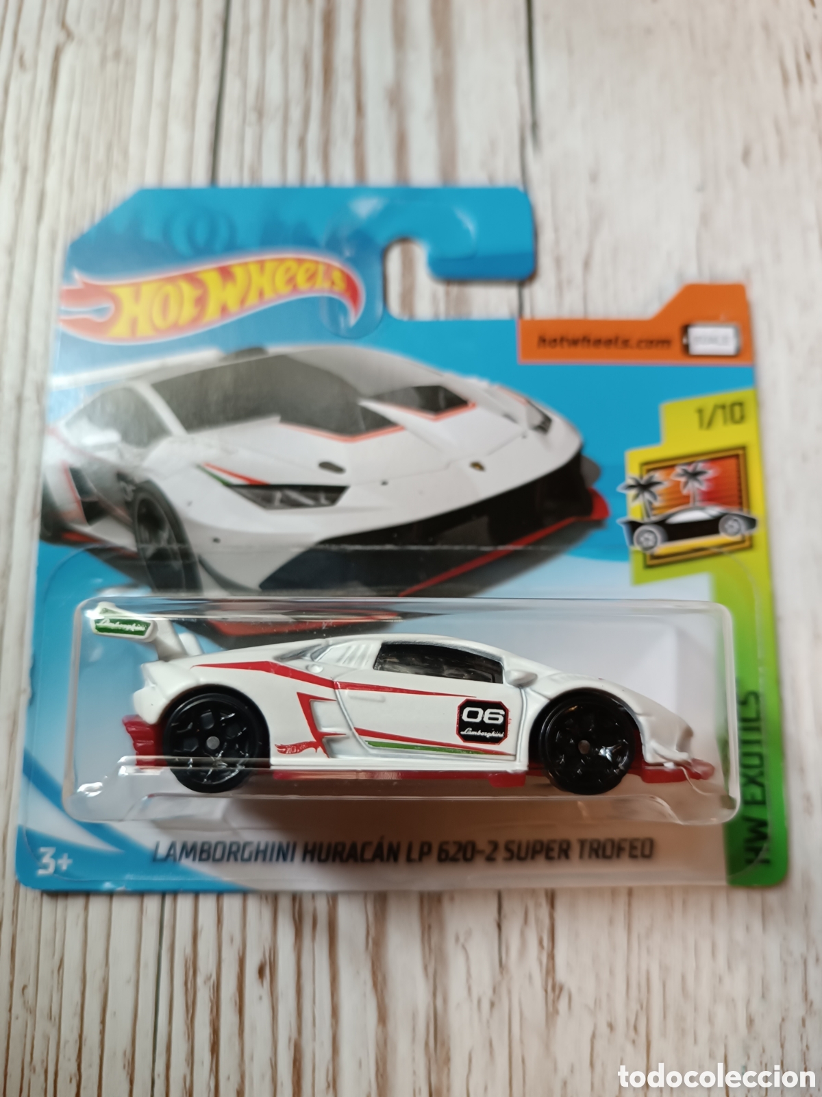 Auto in scala Hot Wheels: HOT WHEELS 2018 LAMBORGHINI HURACAN LP 620-2 SUPER TROFEO. HOTWHEELS 1/64. HW EXOTICS SERIES 2018.