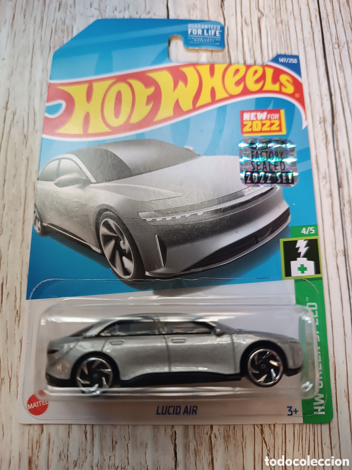 Carros em escala Hot Wheels: HOT WHEELS LUCID AIR GRIS. COCHE COLECCION 1/64 HW GREEN SPEED 2022.
