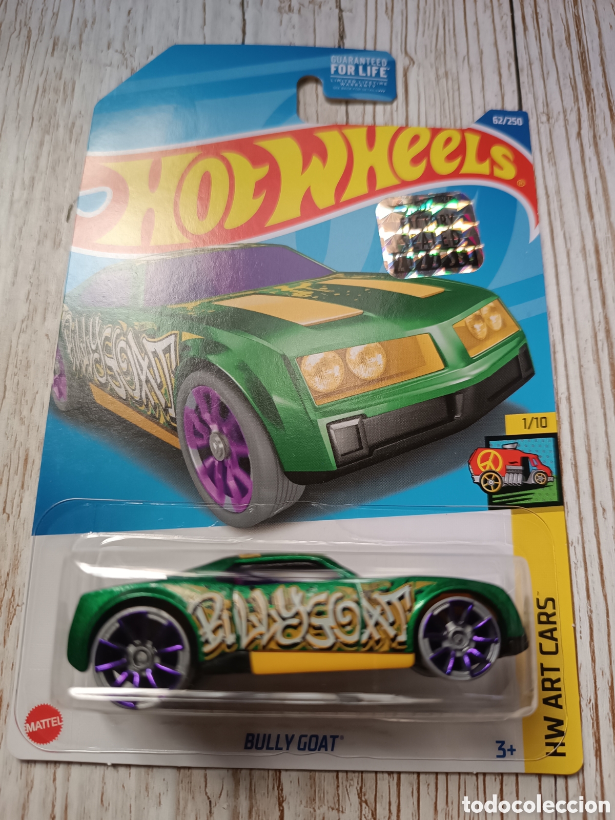 Carros em escala Hot Wheels: HOT WHEELS BULLY GOAT VERDE. COCHE FANTASY 1/64 HW ART CARS 2022.