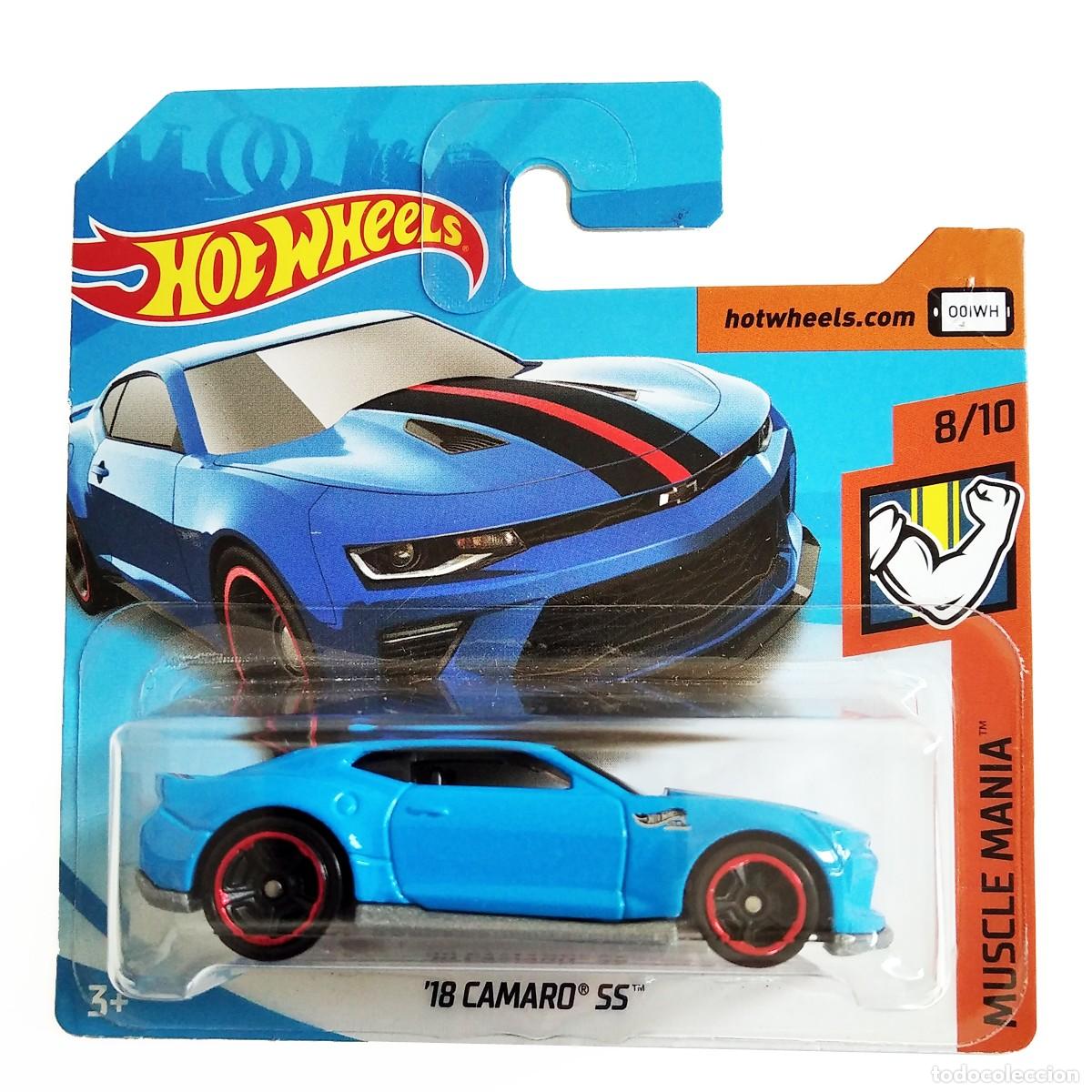 Auto in scala Hot Wheels: 18 Camaro SS Blue MUSCLE MANIA 2018-Hot Wheels
