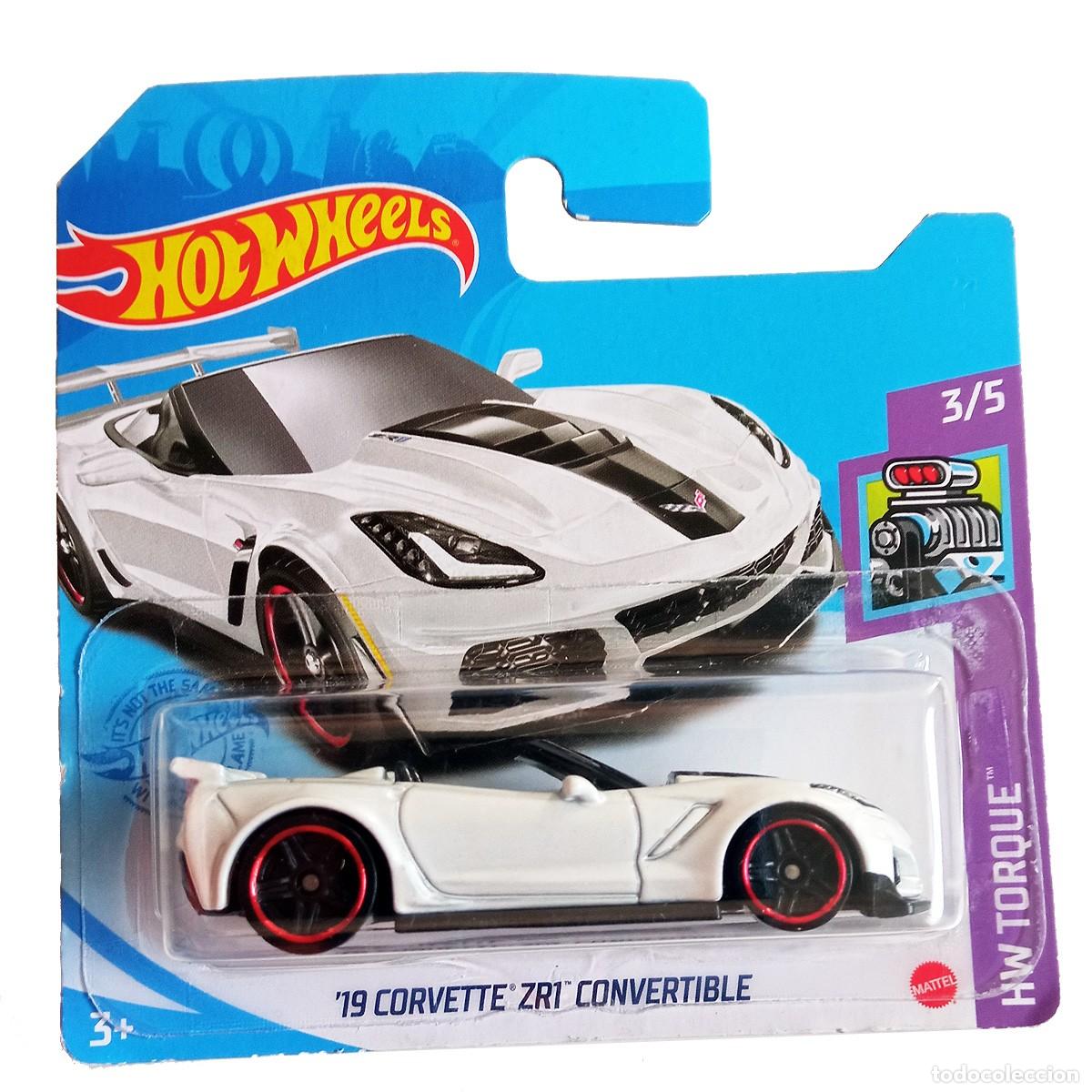 Modellautos Hot Wheels: 19 Corvette ZR1 Convertible White HW TORQUE 2021-Hot Wheels