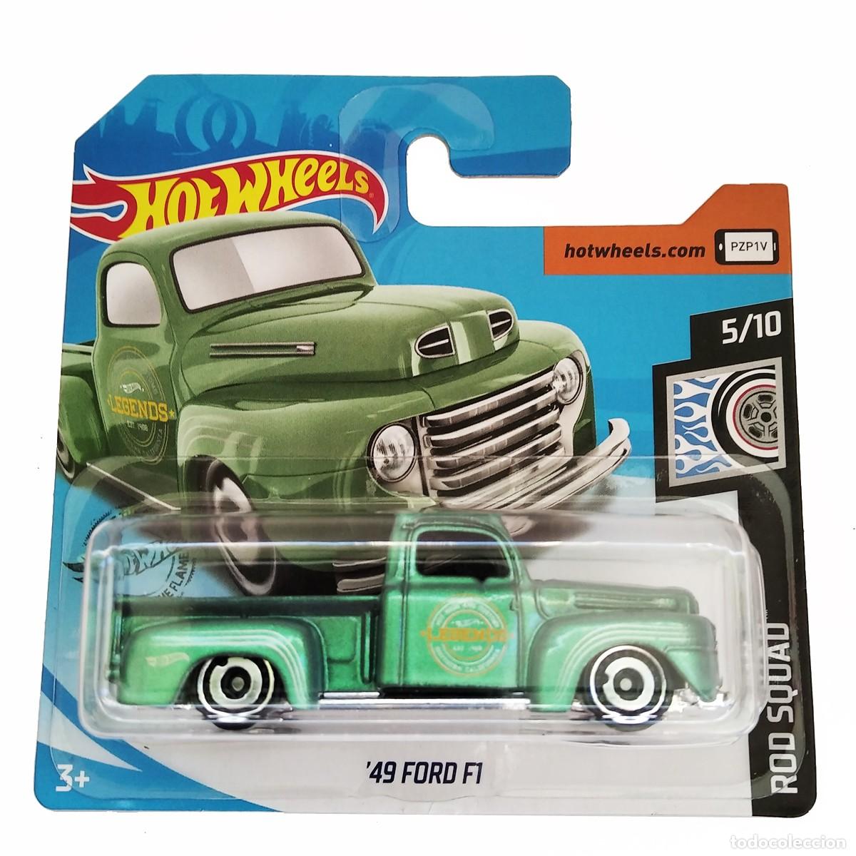 Model cars Hot Wheels: 49 Ford F1 Metallic Green ROD SQUAD 2020-Hot Wheels